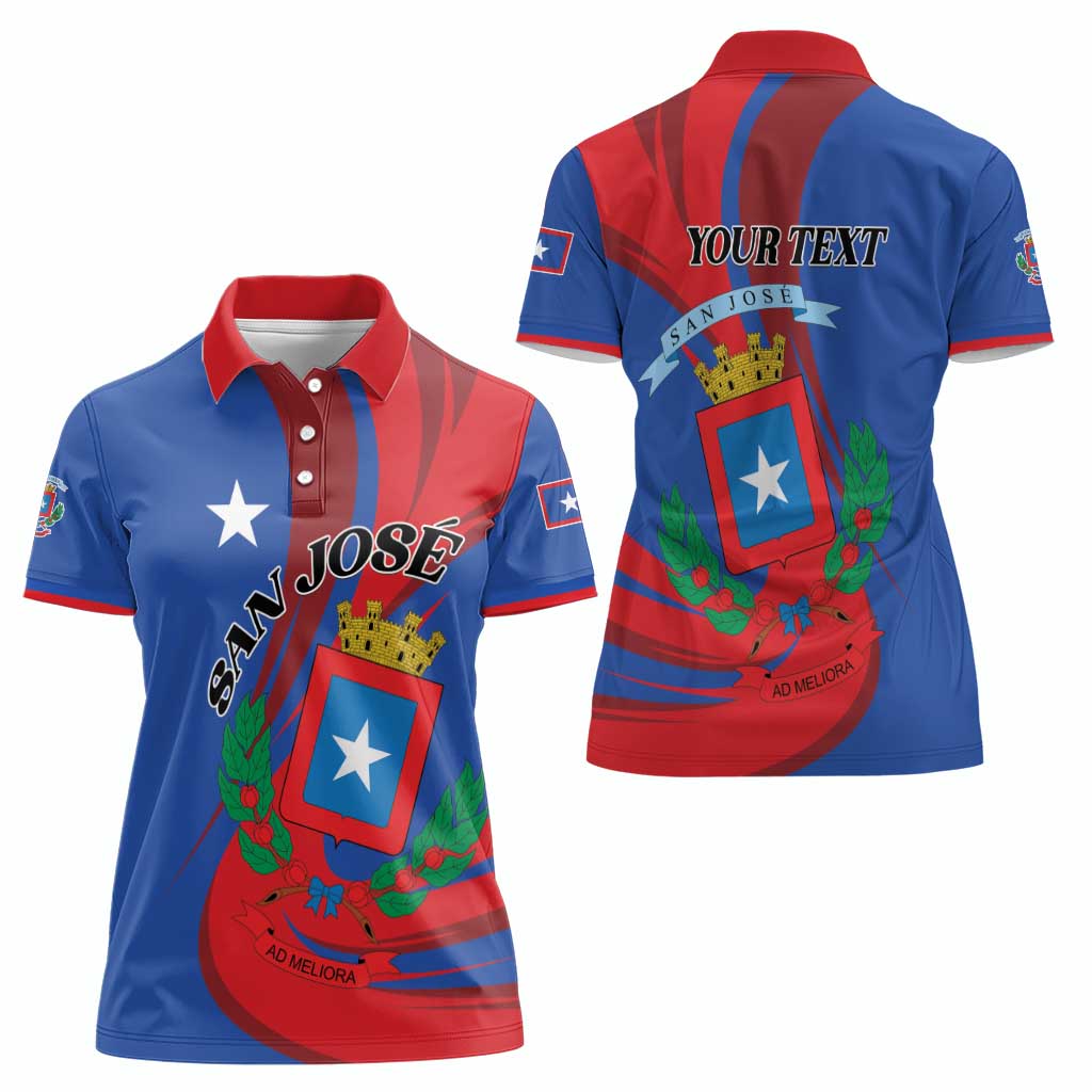 Personalized Costa Rica San José Women Polo Shirt Ad Meliora - Wonder Print Shop