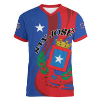 Personalized Costa Rica San José Women V-Neck T-Shirt Ad Meliora - Wonder Print Shop