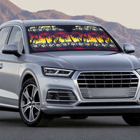 Hawaii Hibiscus Palm Tree Sunset Auto Sun Shade Tropical Style - Wonder Print Shop