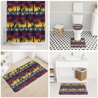 Hawaii Hibiscus Palm Tree Sunset Bathroom Set Tropical Style - Wonder Print Shop