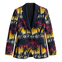 Hawaii Hibiscus Palm Tree Sunset Blazer Tropical Style - Wonder Print Shop