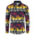 Hawaii Hibiscus Palm Tree Sunset Button Sweatshirt Tropical Style - Wonder Print Shop