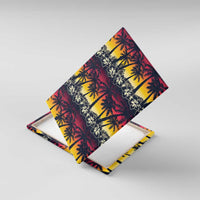 Hawaii Hibiscus Palm Tree Sunset Canvas Wall Art Tropical Style - Wonder Print Shop