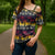 Hawaii Hibiscus Palm Tree Sunset Cross Shoulder Shirt Tropical Style - Wonder Print Shop