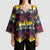 Hawaii Hibiscus Palm Tree Sunset Kimono Sleeve Blouse Tropical Style - Wonder Print Shop