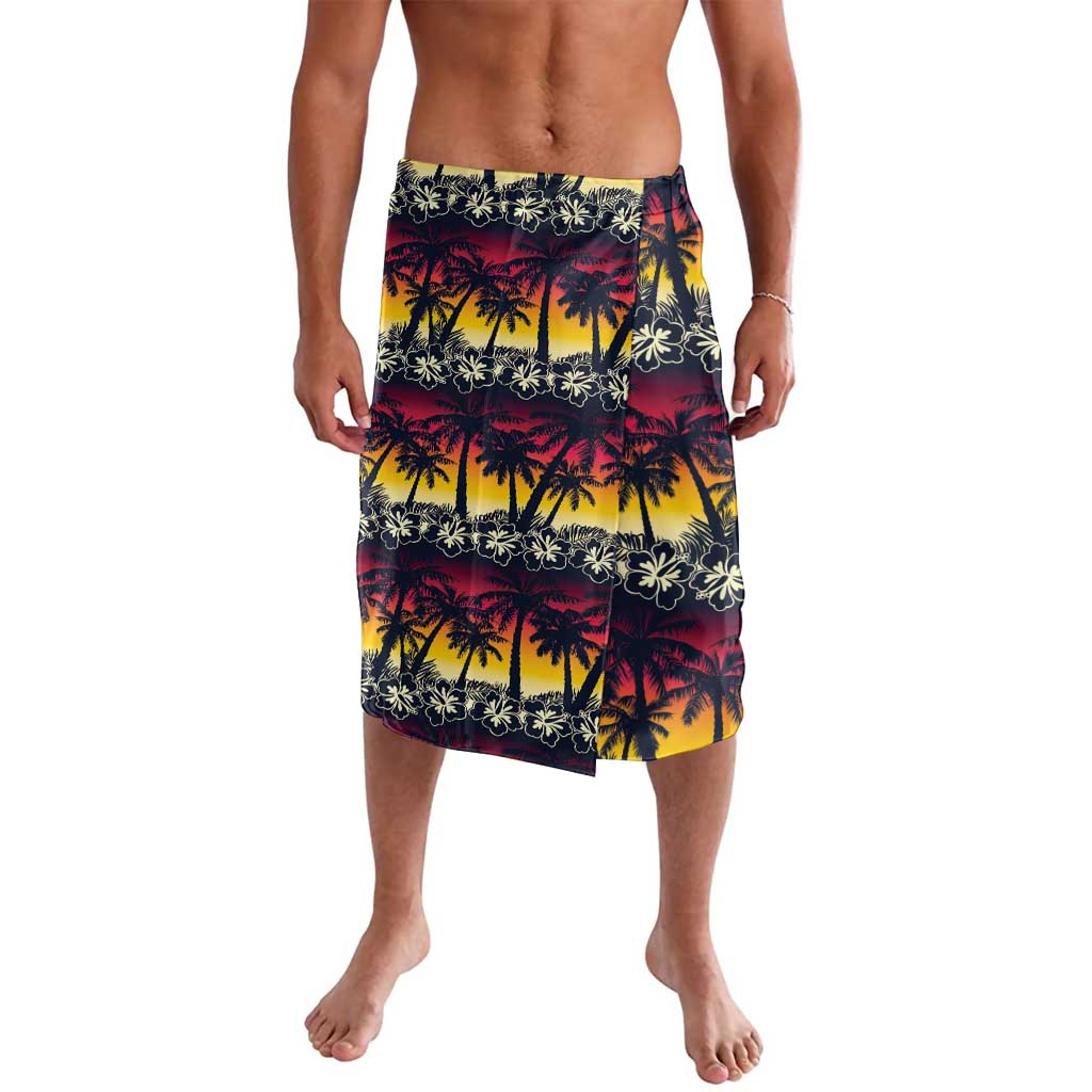 Hawaii Hibiscus Palm Tree Sunset Lavalava Tropical Style - Wonder Print Shop