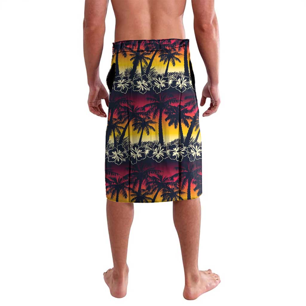 Hawaii Hibiscus Palm Tree Sunset Lavalava Tropical Style - Wonder Print Shop