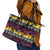 Hawaii Hibiscus Palm Tree Sunset Leather Tote Bag Tropical Style - Wonder Print Shop