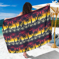 Hawaii Hibiscus Palm Tree Sunset Sarong Tropical Style - Wonder Print Shop