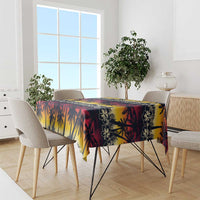 Hawaii Hibiscus Palm Tree Sunset Tablecloth Tropical Style - Wonder Print Shop