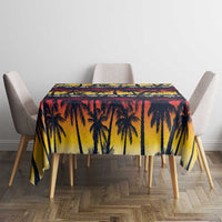 Hawaii Hibiscus Palm Tree Sunset Tablecloth Tropical Style - Wonder Print Shop