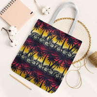 Hawaii Hibiscus Palm Tree Sunset Tote Bag Tropical Style - Wonder Print Shop