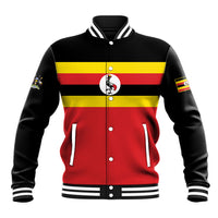 Uganda Flag Stylized Baseball Jacket Jamhuri ya Uganda