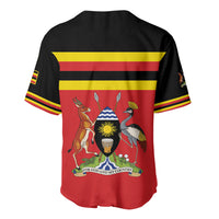 Uganda Flag Stylized Baseball Jersey Jamhuri ya Uganda