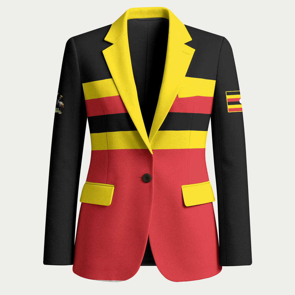 Uganda Flag Stylized Blazer Jamhuri ya Uganda