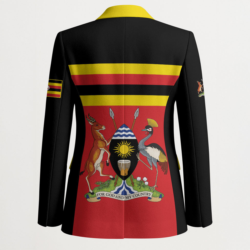 Uganda Flag Stylized Blazer Jamhuri ya Uganda