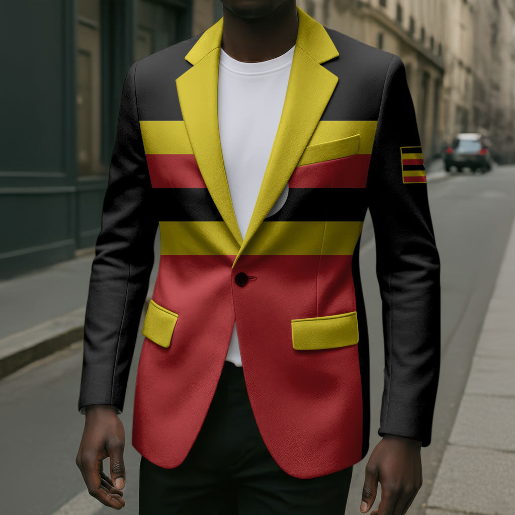 Uganda Flag Stylized Blazer Jamhuri ya Uganda