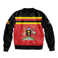 Uganda Flag Stylized Bomber Jacket Jamhuri ya Uganda