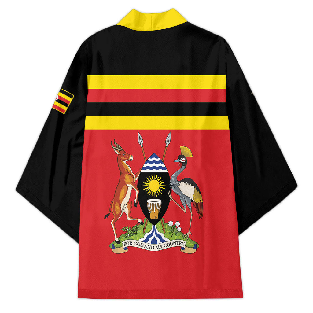 Uganda Flag Stylized Kimono Jamhuri ya Uganda