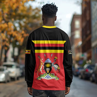 Uganda Flag Stylized Long Sleeve Shirt Jamhuri ya Uganda
