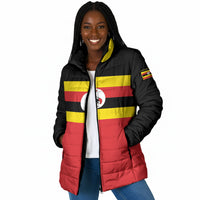 Uganda Flag Stylized Padded Jacket Jamhuri ya Uganda