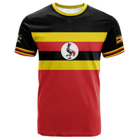 Uganda Flag Stylized T shirt Jamhuri ya Uganda