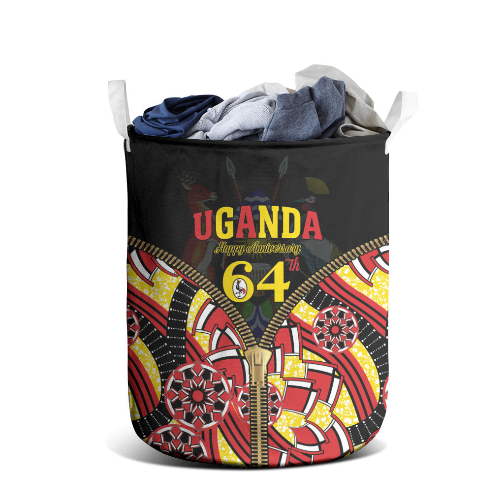 Uganda 64th Anniversary Laundry Basket Happy Independence Day