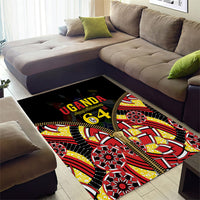 Uganda 64th Anniversary Area Rug Happy Independence Day