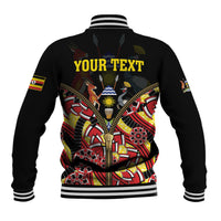 Personalised Uganda 64th Anniversary Baseball Jacket Happy Independence Day