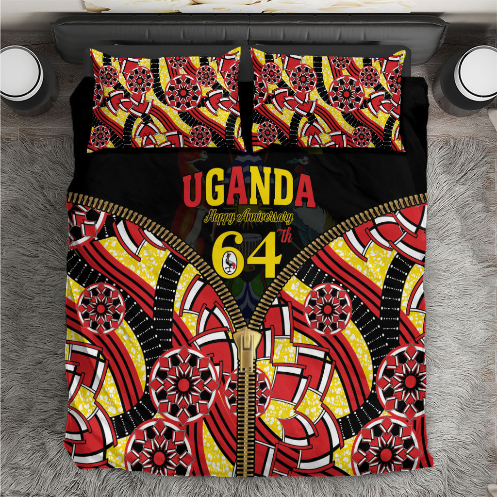 Uganda 64th Anniversary Bedding Set Happy Independence Day