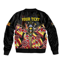 Personalised Uganda 64th Anniversary Bomber Jacket Happy Independence Day