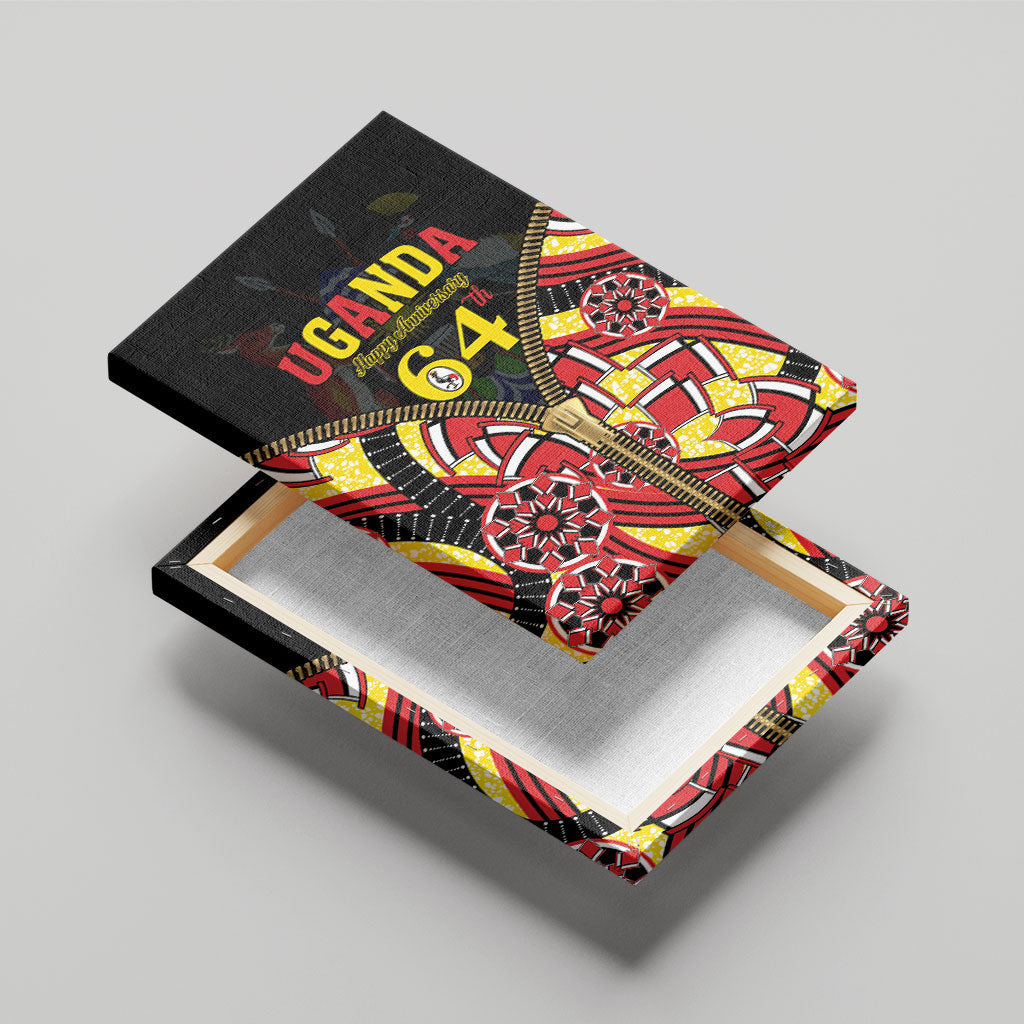 Uganda 64th Anniversary Canvas Wall Art Happy Independence Day