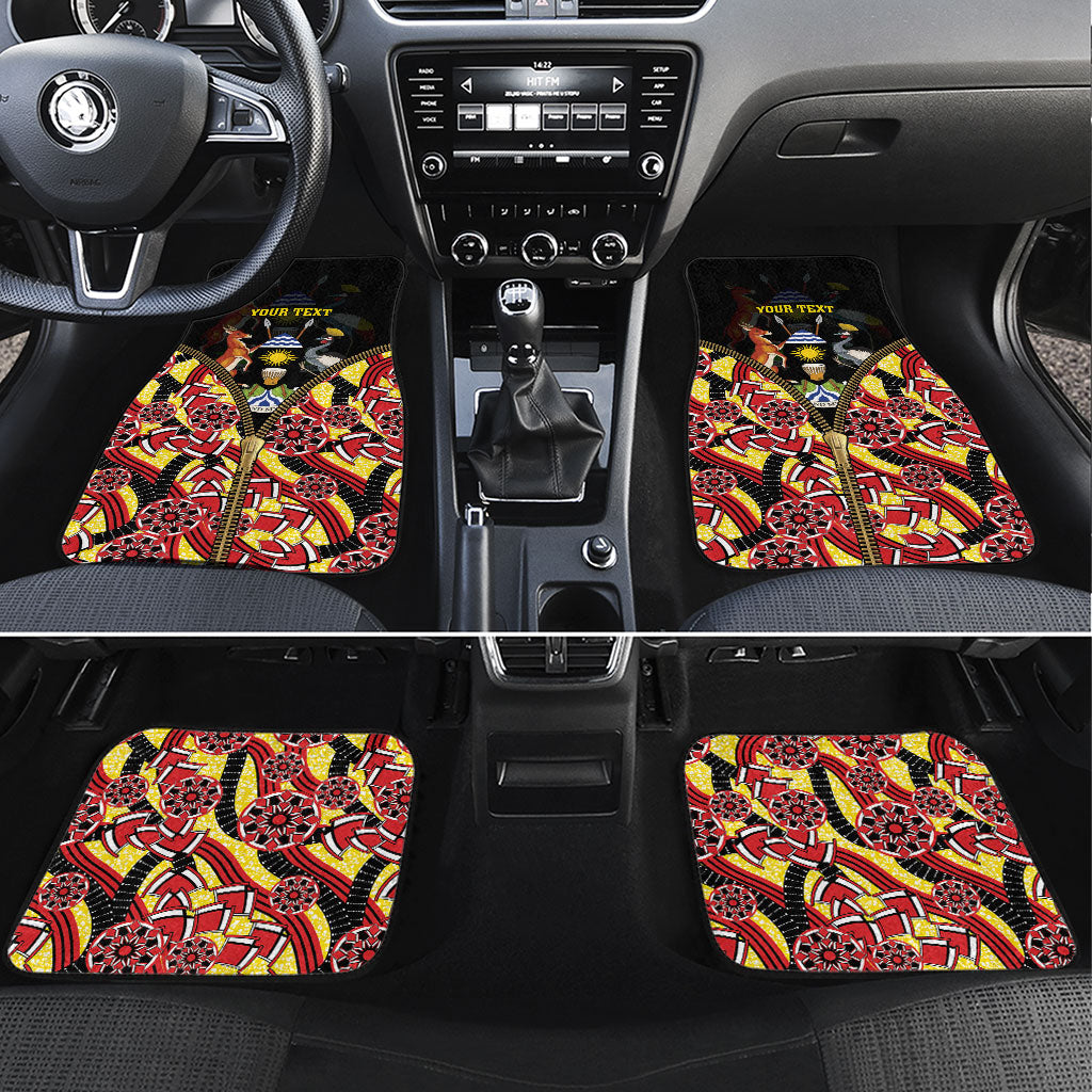 Personalised Uganda 64th Anniversary Car Mats Happy Independence Day