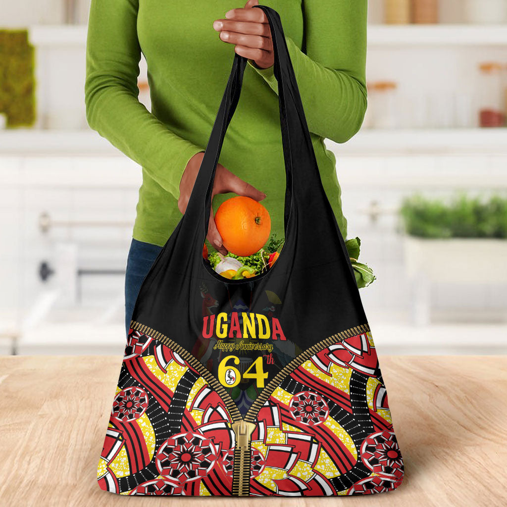 Uganda 64th Anniversary Grocery Bag Happy Independence Day