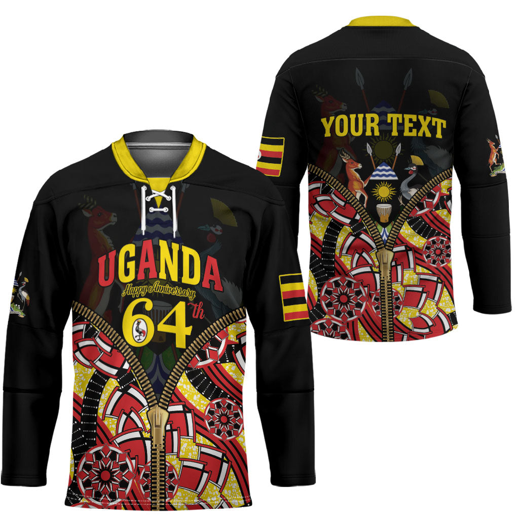 Personalised Uganda 64th Anniversary Hockey Jersey Happy Independence Day
