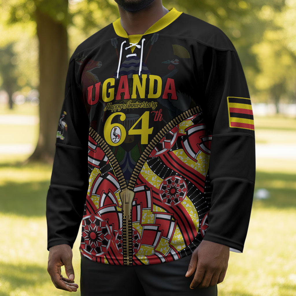Personalised Uganda 64th Anniversary Hockey Jersey Happy Independence Day