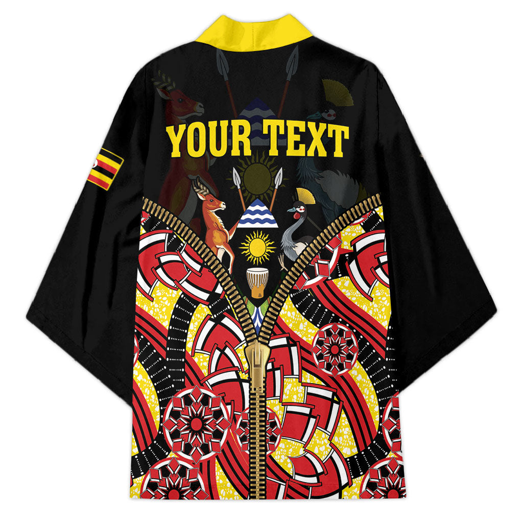 Personalised Uganda 64th Anniversary Kimono Happy Independence Day