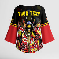 Personalised Uganda 64th Anniversary Kimono Sleeve Blouse Happy Independence Day