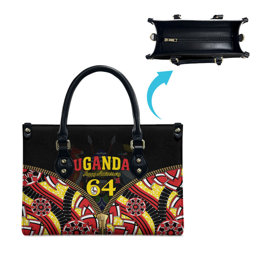 Uganda 64th Anniversary Leather Bag Happy Independence Day