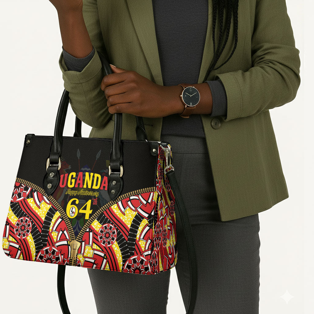 Uganda 64th Anniversary Leather Bag Happy Independence Day