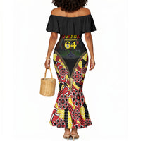 Personalised Uganda 64th Anniversary Mermaid Dress Happy Independence Day