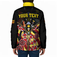 Personalised Uganda 64th Anniversary Padded Jacket Happy Independence Day