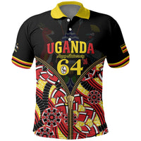 Personalised Uganda 64th Anniversary Polo Shirt Happy Independence Day