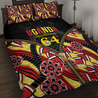 Uganda 64th Anniversary Quilt Bed Set Happy Independence Day