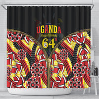 Uganda 64th Anniversary Shower Curtain Happy Independence Day