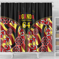 Uganda 64th Anniversary Shower Curtain Happy Independence Day