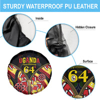 Uganda 64th Anniversary Spare Tire Cover Happy Independence Day