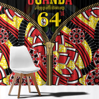 Uganda 64th Anniversary Window Curtain Happy Independence Day