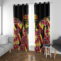 Uganda 64th Anniversary Window Curtain Happy Independence Day