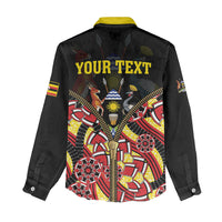 Personalised Uganda 64th Anniversary Women Casual Shirt Happy Independence Day